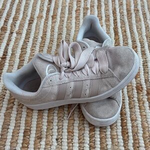 Adidas Light Beige Suede Sneakers